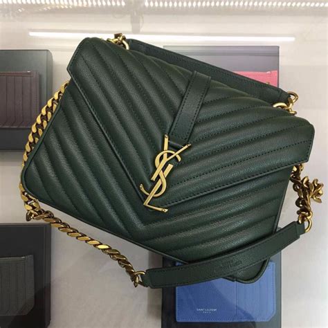 ysl medium college bag gold